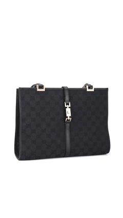 Gucci Gg Supreme Tote Bag - Black