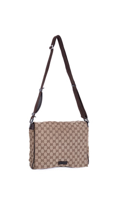 Gucci Gg Supreme Messenger Bag - Beige