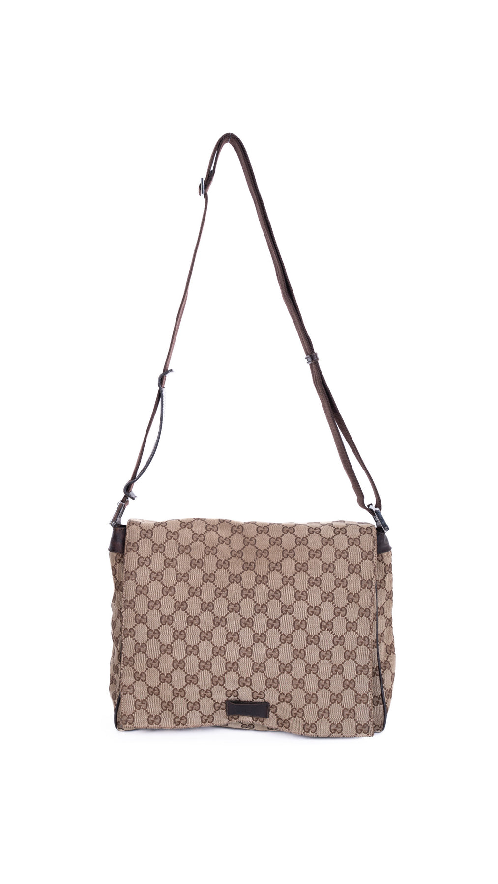 Gucci Gg Supreme Messenger Bag - Beige