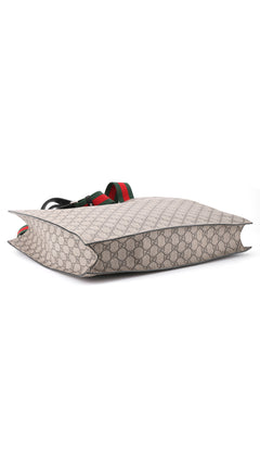 Gucci Gg Supreme Top Handle Shoulder Bag - Beige
