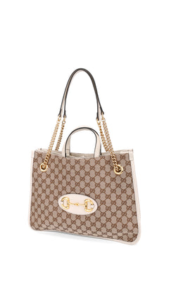 Gucci Horsebit 1955 Tote Bag Medium - Brown
