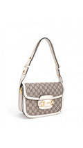 Gucci Horsebit 1995 Shoulder Bag - Grey/White
