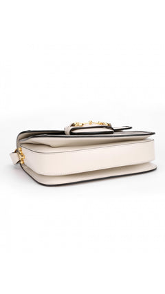 Gucci Horsebit 1995 Shoulder Bag - Grey/White