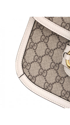 Gucci Horsebit 1995 Shoulder Bag - Grey/White