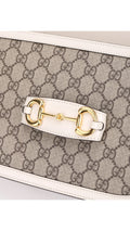 Gucci Horsebit 1995 Shoulder Bag - Grey/White
