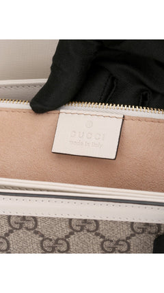 Gucci Horsebit 1995 Shoulder Bag - Grey/White
