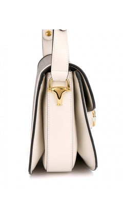 Gucci Horsebit 1995 Shoulder Bag - Grey/White