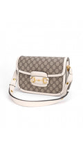 Gucci Horsebit 1995 Shoulder Bag - Grey/White
