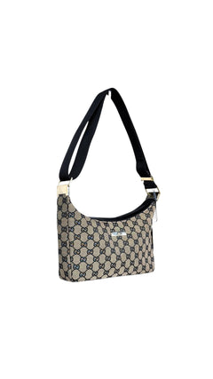 Gucci Monogram Shoulder Bag - Beige