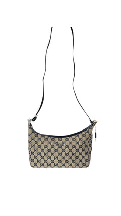 Gucci Monogram Shoulder Bag - Beige