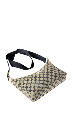 Gucci Monogram Shoulder Bag - Beige