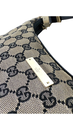 Gucci Monogram Shoulder Bag - Beige