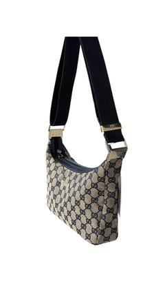 Gucci Monogram Shoulder Bag - Beige