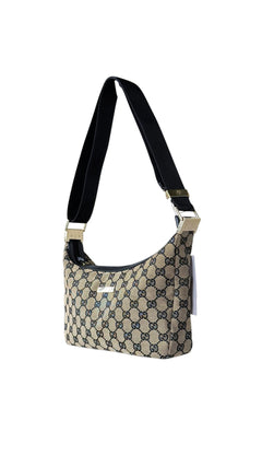 Gucci Monogram Shoulder Bag - Beige