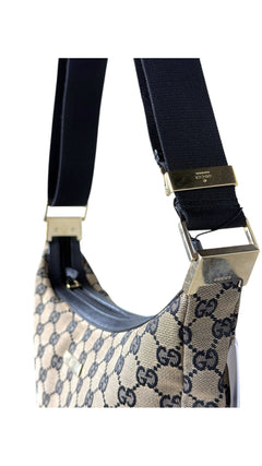 Gucci Monogram Shoulder Bag - Beige