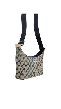Gucci Monogram Shoulder Bag - Beige