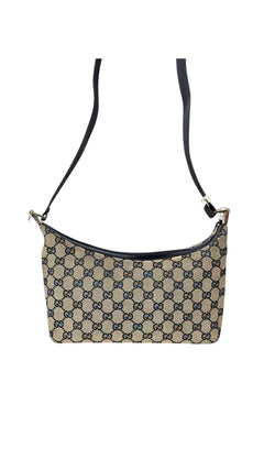 Gucci Monogram Shoulder Bag - Beige