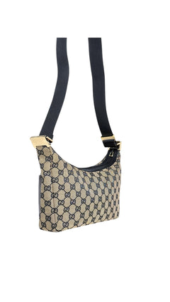 Gucci Monogram Shoulder Bag - Beige