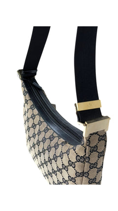 Gucci Monogram Shoulder Bag - Beige