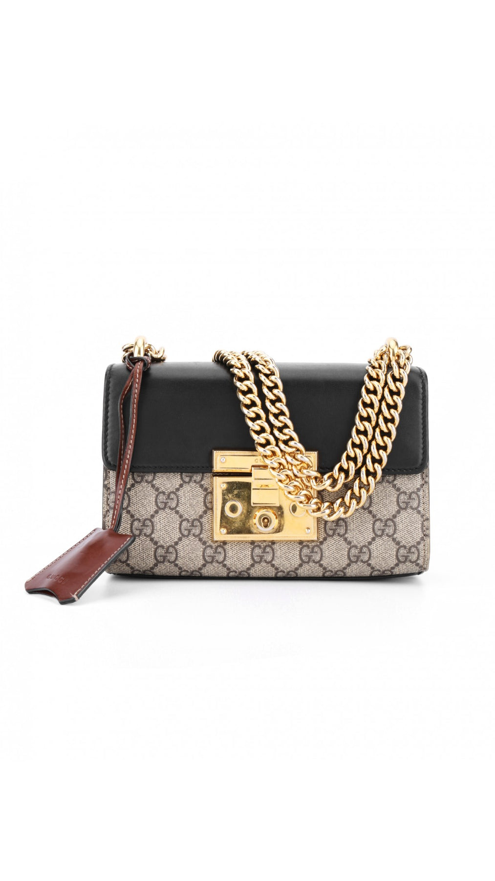 Gucci Padlock Chain Shoulder Bag Small - Black
