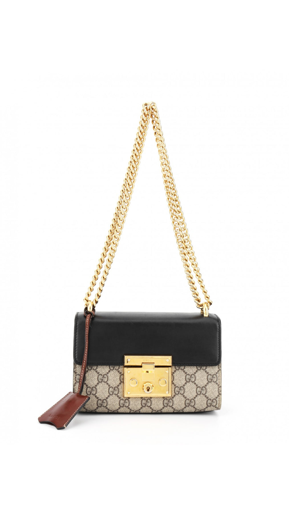 Gucci Padlock Chain Shoulder Bag Small - Black