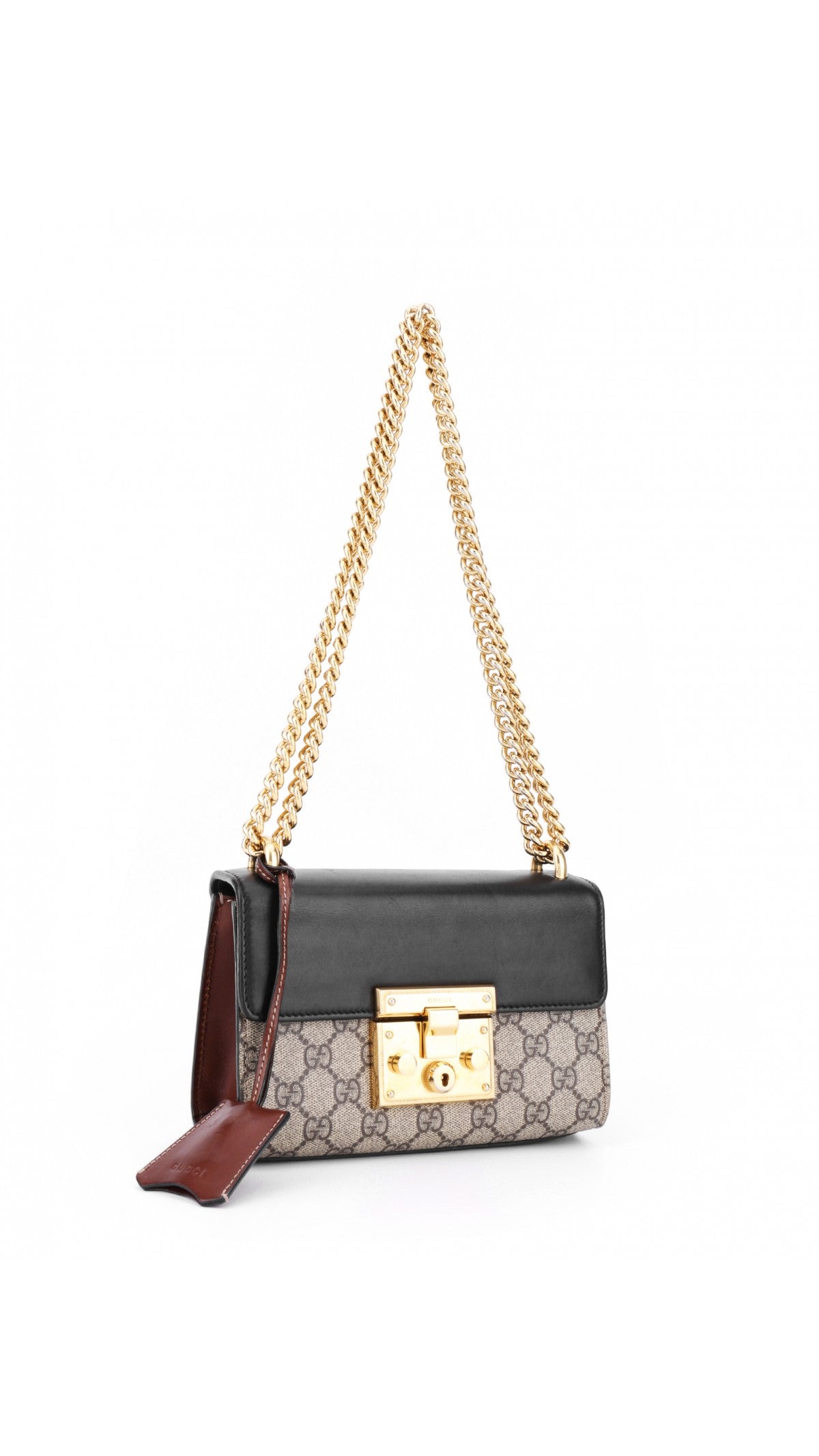 Gucci Padlock Chain Shoulder Bag Small - Black