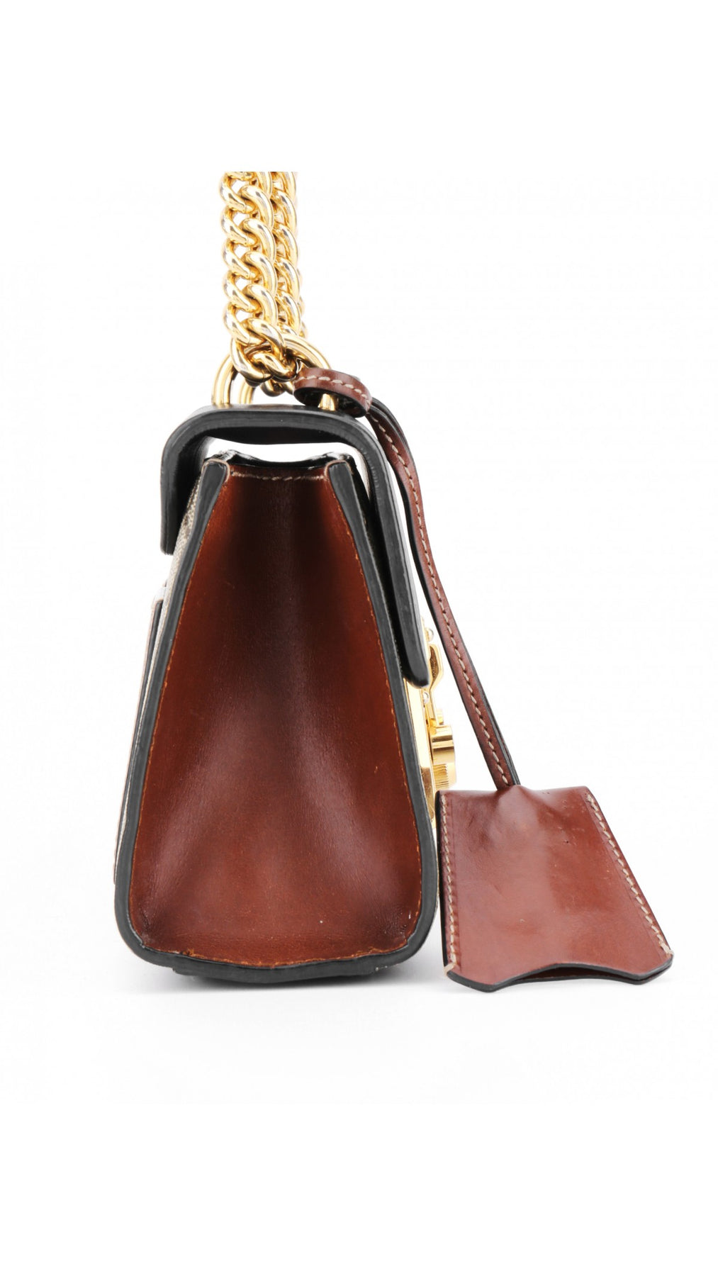 Gucci Padlock Chain Shoulder Bag Small - Black