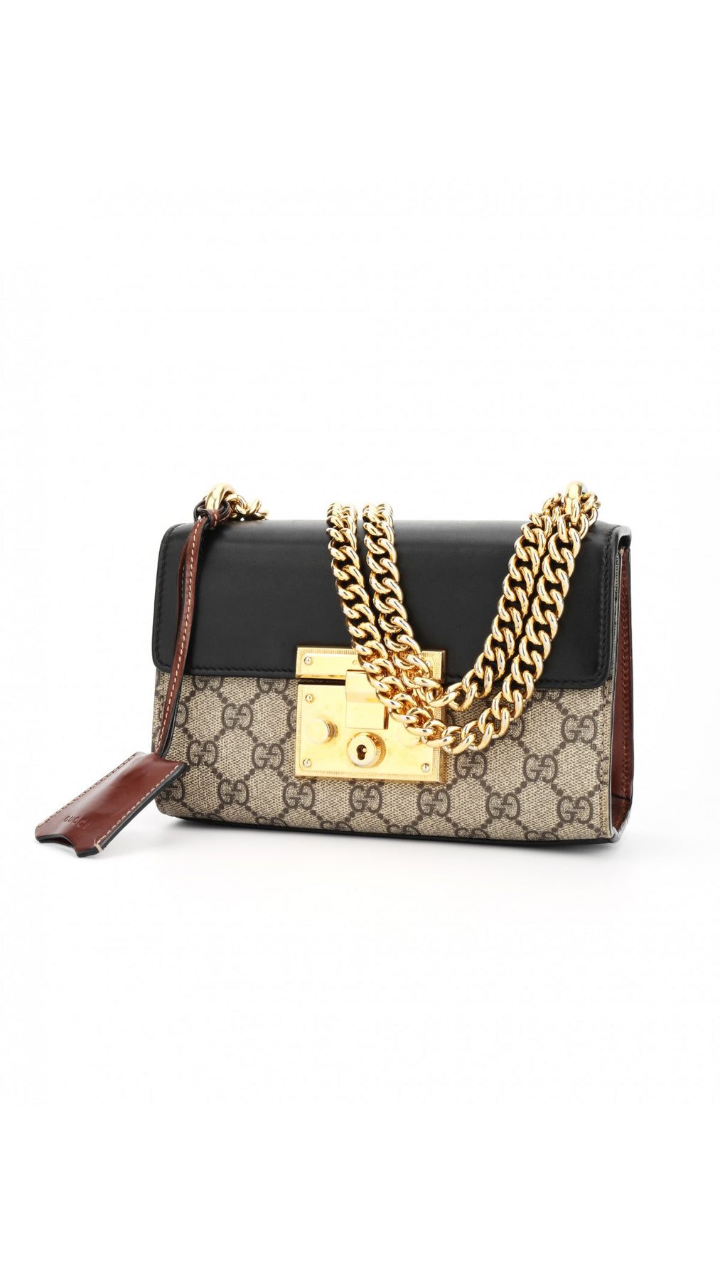 Gucci Padlock Chain Shoulder Bag Small - Black