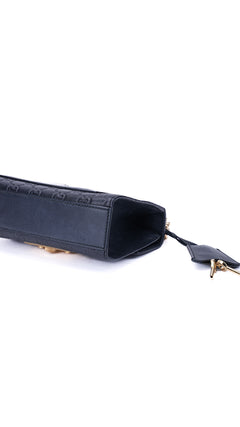 Gucci Padlock Shoulder Bag Guccissima - Black