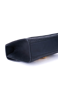 Gucci Padlock Shoulder Bag Guccissima - Black