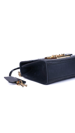 Gucci Padlock Shoulder Bag Guccissima - Black
