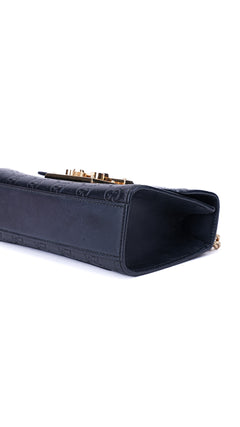 Gucci Padlock Shoulder Bag Guccissima - Black