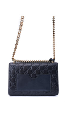 Gucci Padlock Shoulder Bag Guccissima - Black