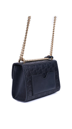 Gucci Padlock Shoulder Bag Guccissima - Black
