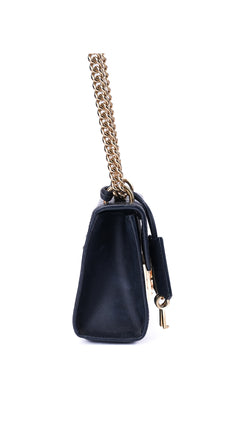 Gucci Padlock Shoulder Bag Guccissima - Black