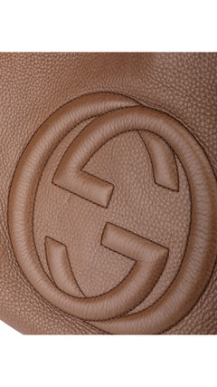 Gucci Soho Chain Tote Bag - Beige