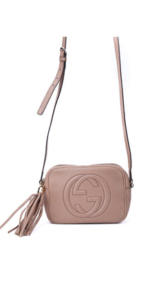 Gucci Soho Disco Crossbody Shoulder Bag - Beige