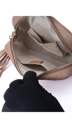 Gucci Soho Disco Crossbody Shoulder Bag - Beige