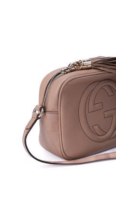 Gucci Soho Disco Crossbody Shoulder Bag - Beige