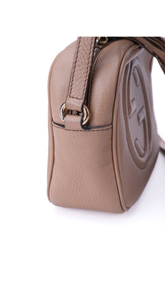 Gucci Soho Disco Crossbody Shoulder Bag - Beige