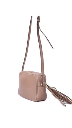 Gucci Soho Disco Crossbody Shoulder Bag - Beige