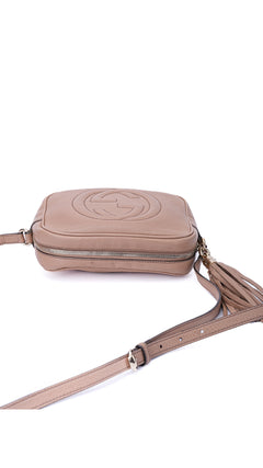 Gucci Soho Disco Crossbody Shoulder Bag - Beige