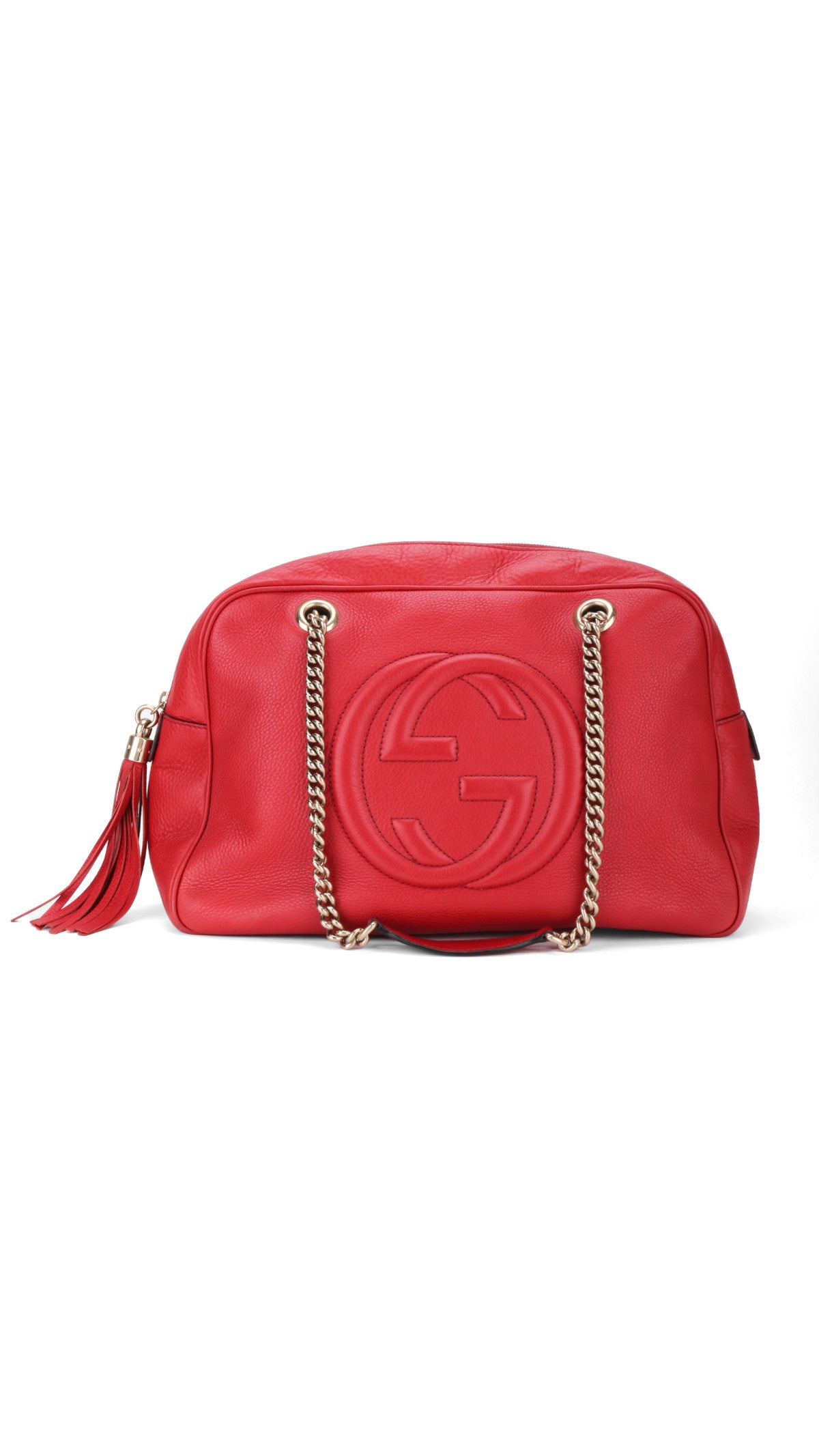 Gucci Soho Disco Tote Bag - Red