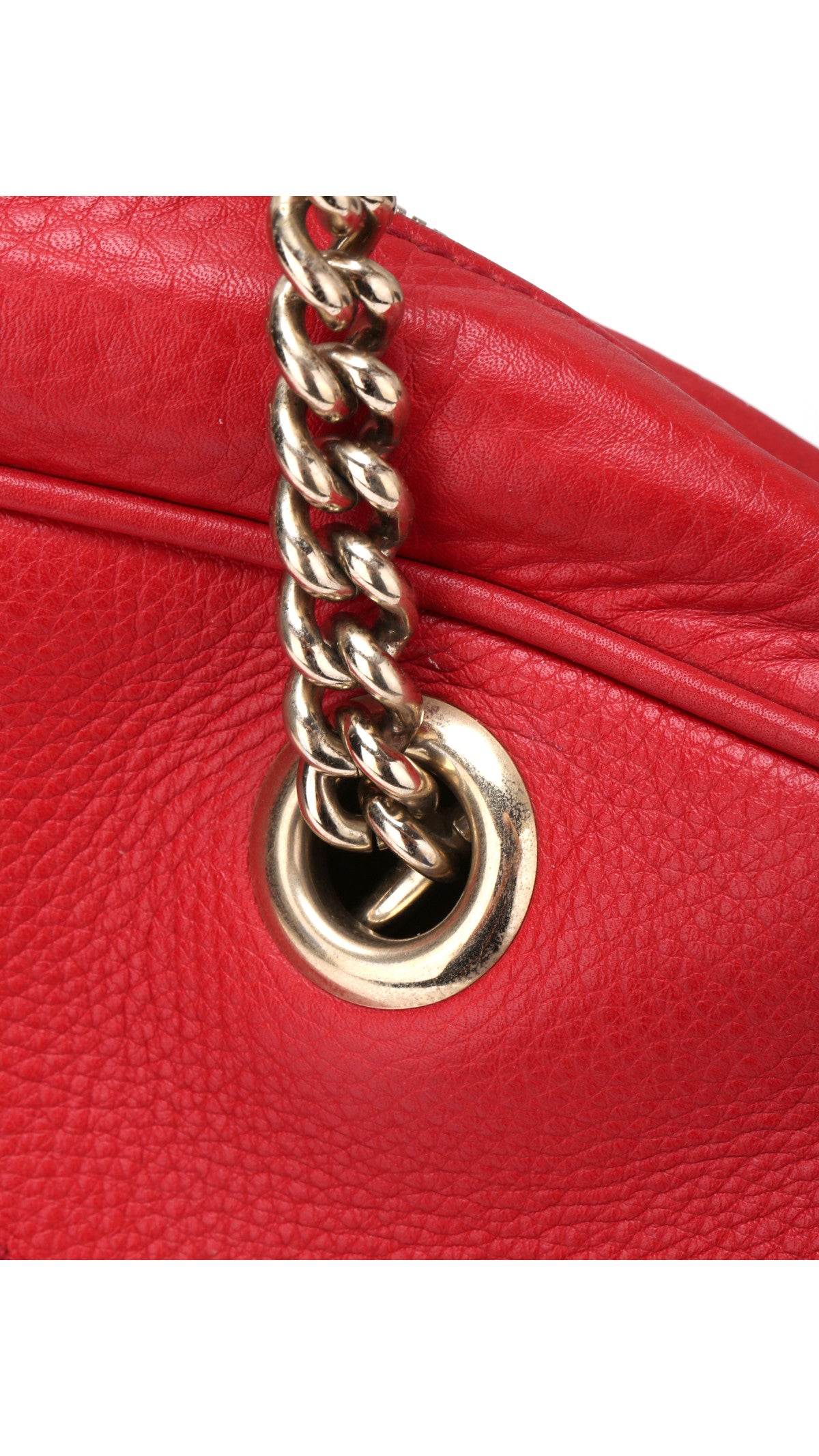 Gucci Soho Disco Tote Bag - Red