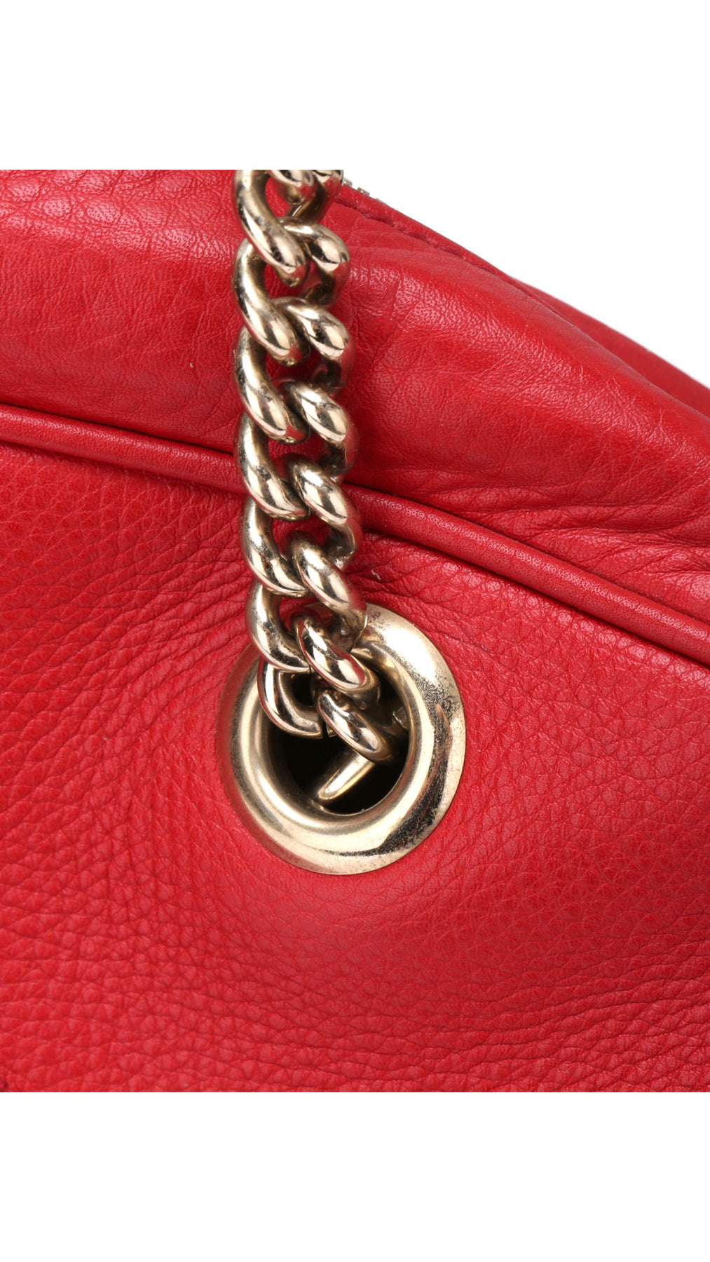 Gucci Soho Disco Tote Bag - Red