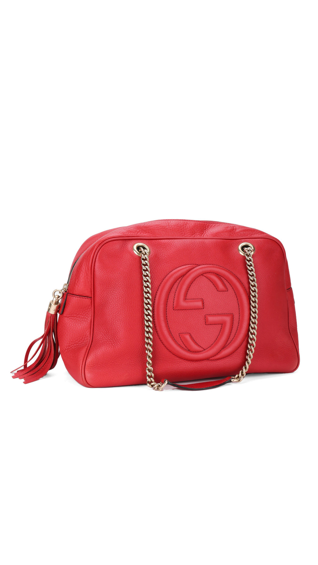 Gucci Soho Disco Tote Bag - Red