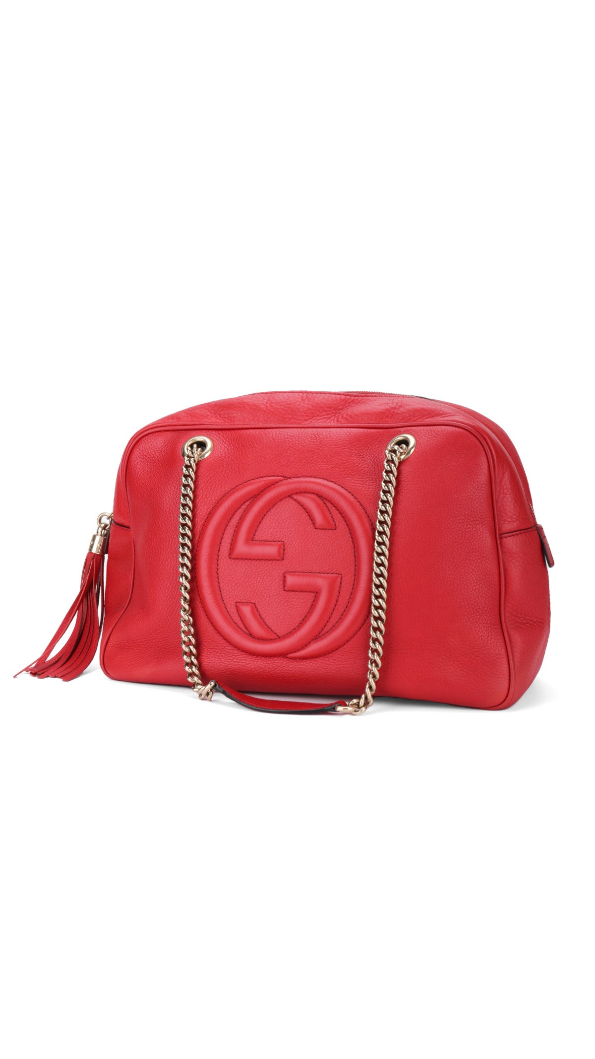 Gucci Soho Disco Tote Bag - Red