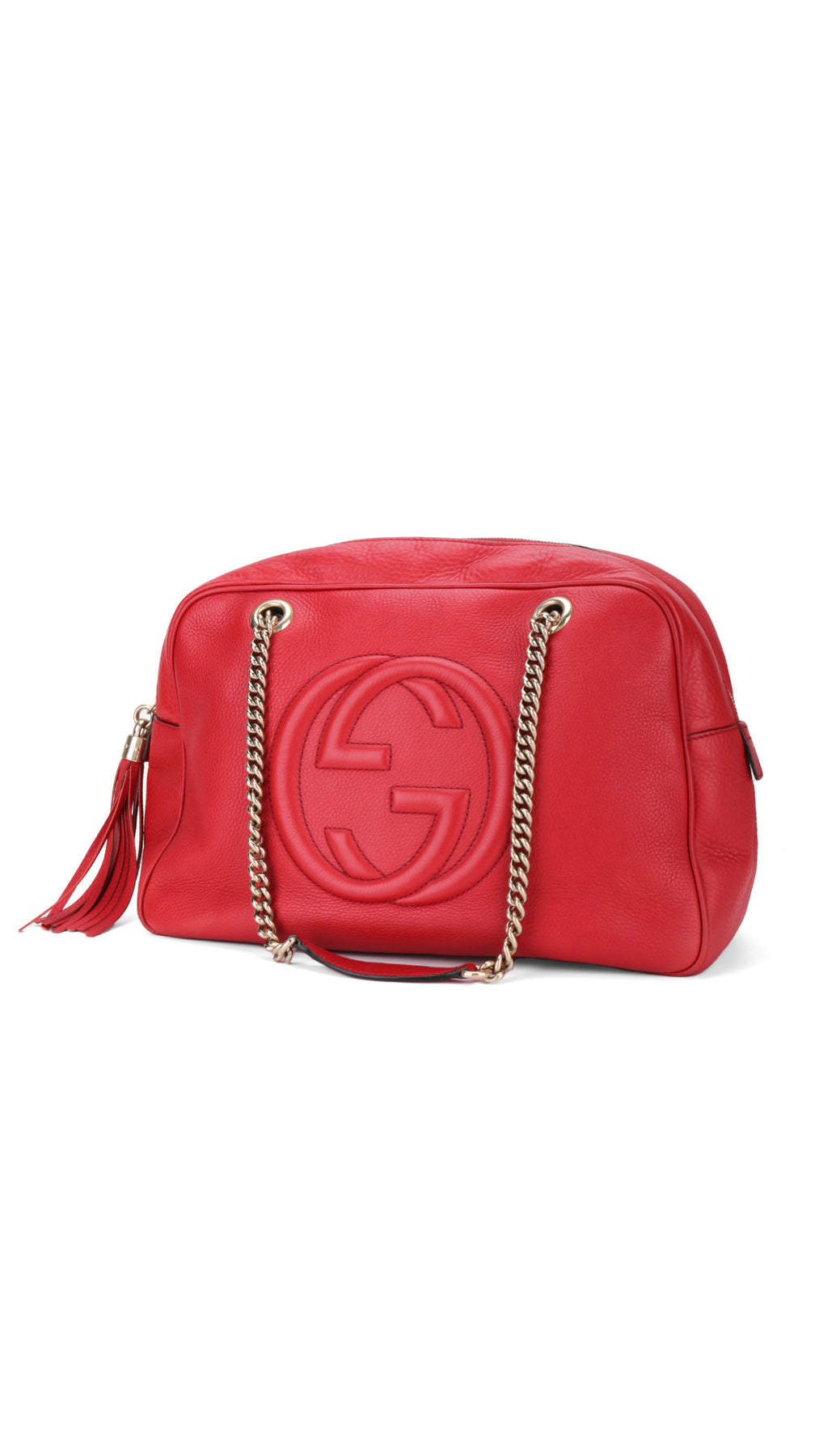 Gucci Soho Disco Tote Bag - Red