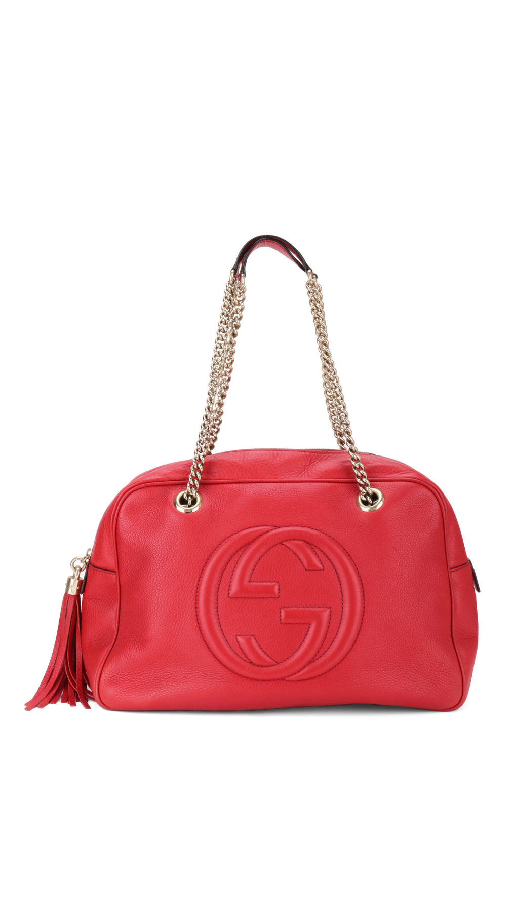 Gucci Soho Disco Tote Bag - Red