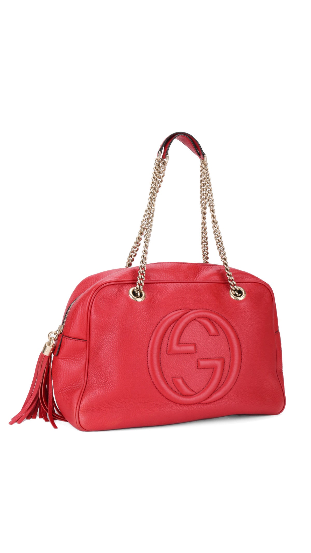 Gucci Soho Disco Tote Bag - Red